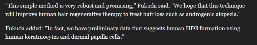 Fukuda and the Research Group Are Hopeful that This Can Help Treat Hair Loss in Humans