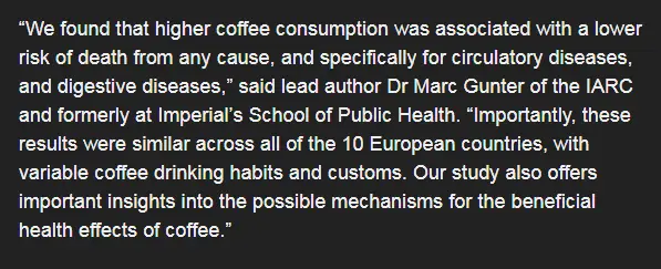 Participants Need to Drink At Least 4 Cups Everyday